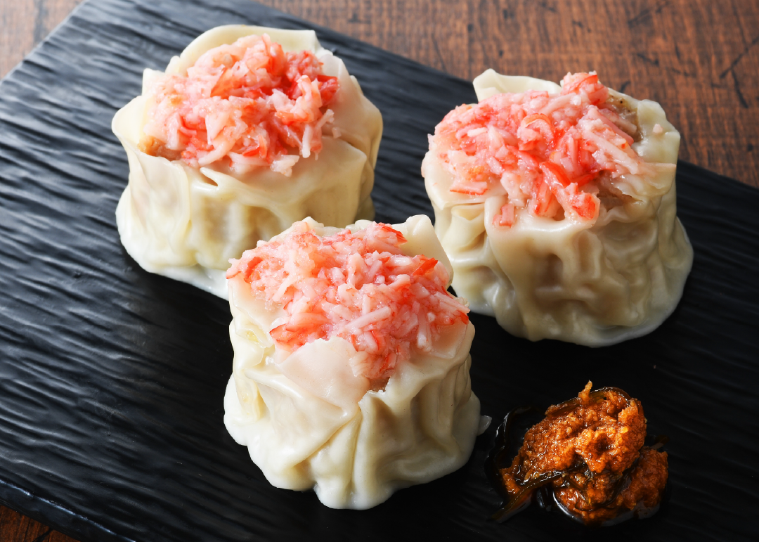 カニク焼売～山わさび昆布醤油添え〜