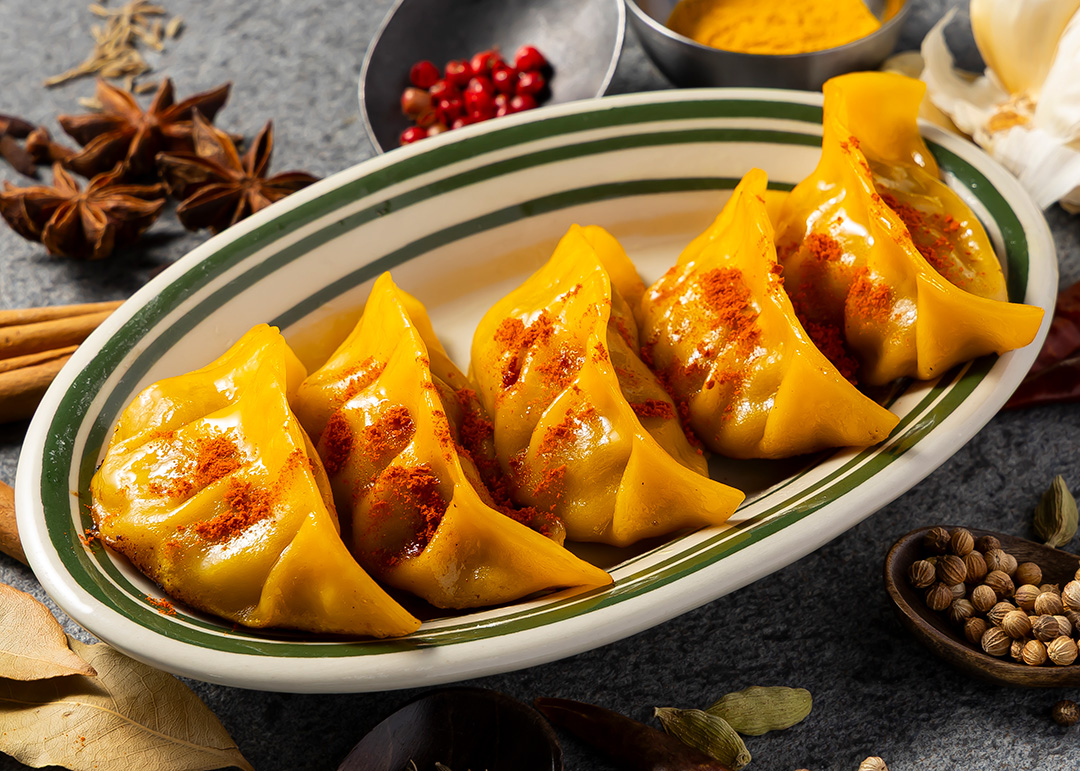 ゴロゴロお肉のキーマカレー餃子