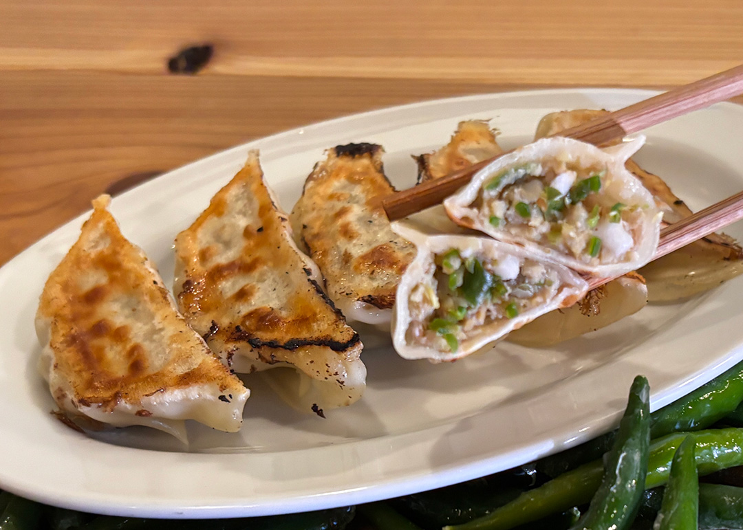 青唐辛子貝汁ぎょうざ