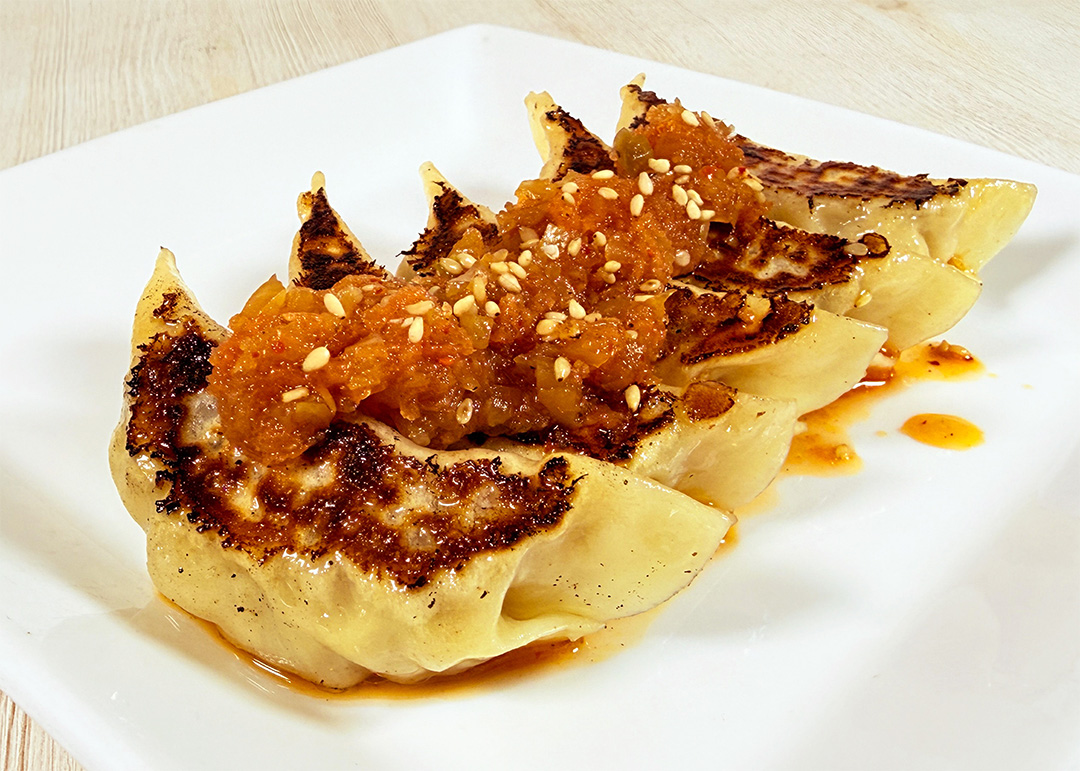 人参とレモンでさっぱり！野菜ザクザク餃子