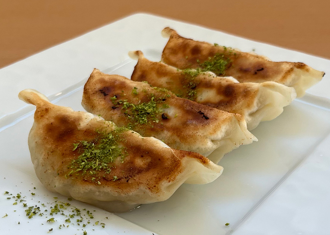 ピリッと爽やか！ぶどう山椒餃子